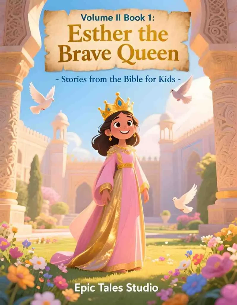 Esther the Brave Queen children's book cover by Epic Faith Studio