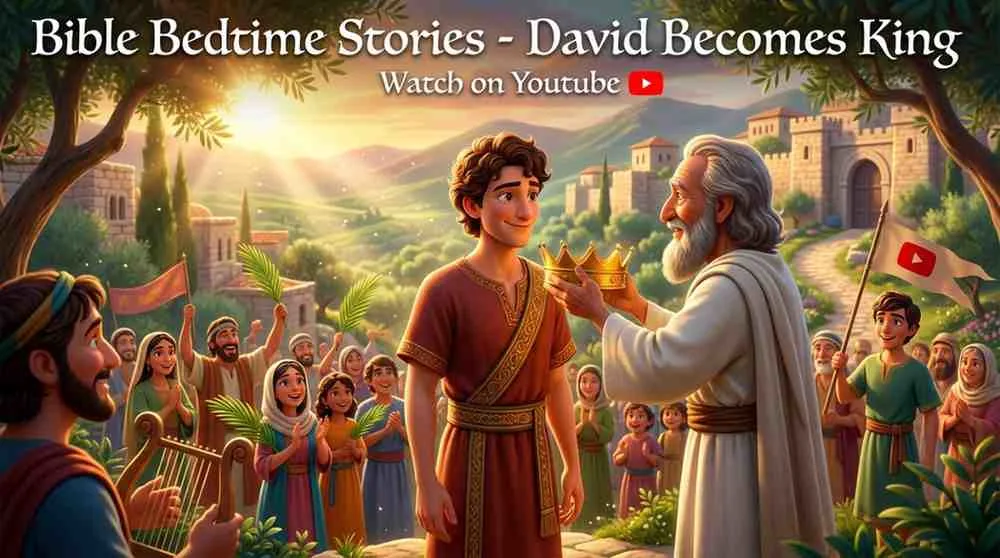 Watch Bible Bedtime Video of 'David Becomes King' on YouTube
