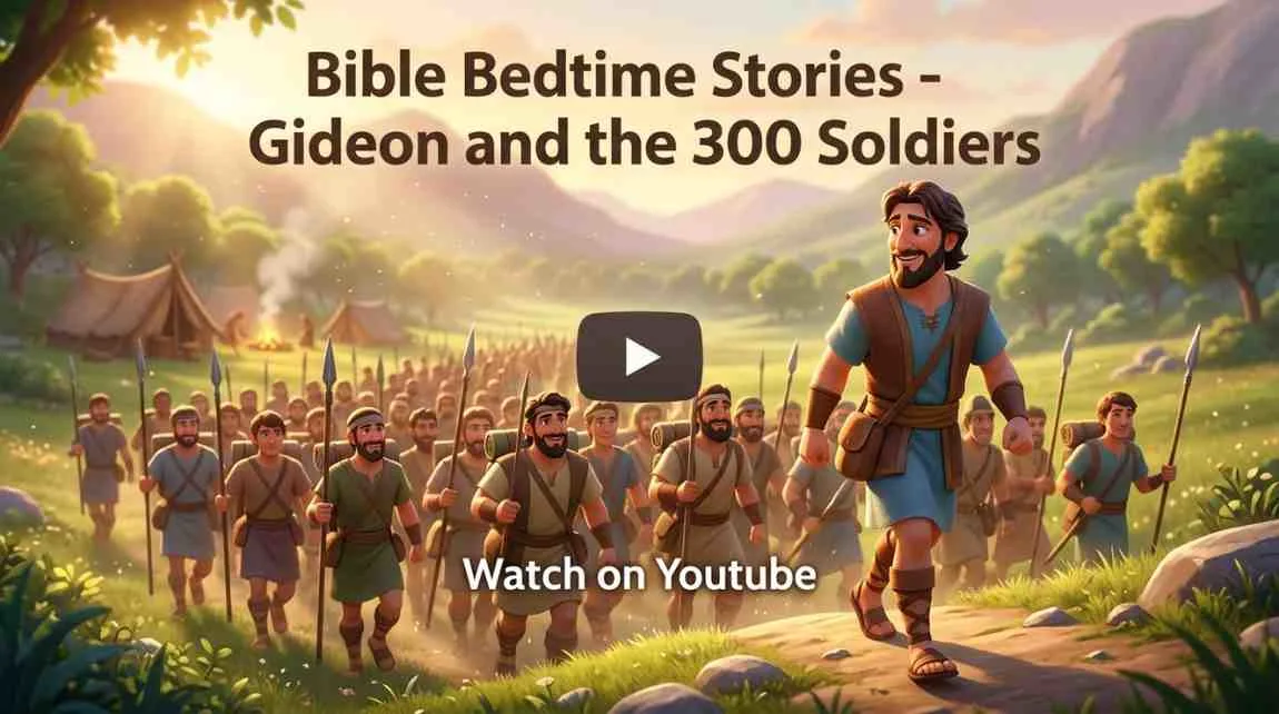 Watch Bible Bedtime Video of 'Gideon and the 300 Soldiers' on YouTube