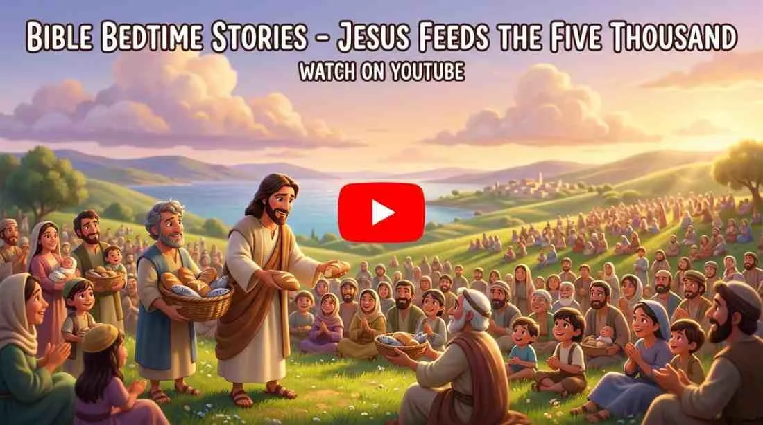 Watch Bible Bedtime Video of 'Jesus Feeds the Five Thousand' on YouTube