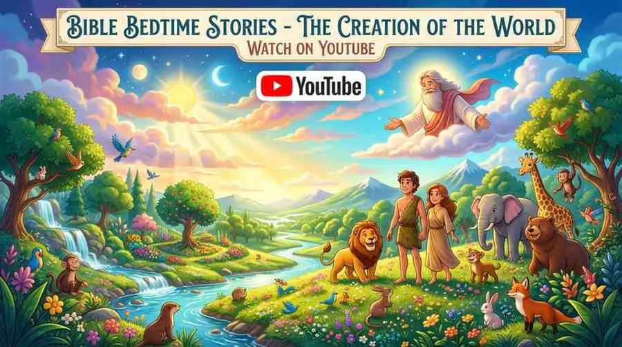 Watch Bible Bedtime Video of 'The Creation of the World' on YouTube