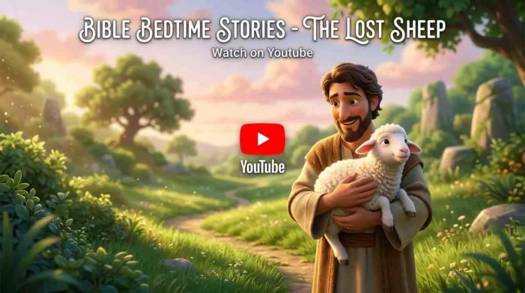 Watch Bible Bedtime Video of 'The Lost Sheep' on YouTube