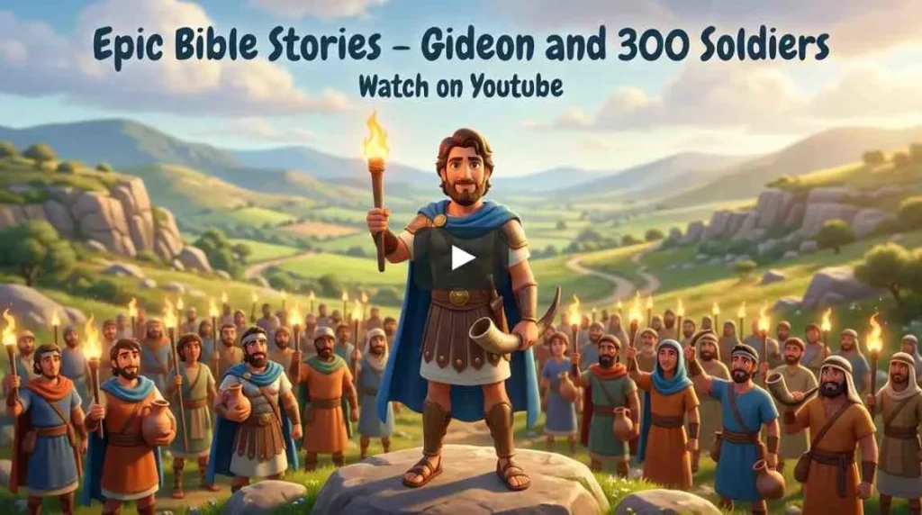 Watch Bible Stories Video of 'Gideon and 300 Soldiers' on YouTube
