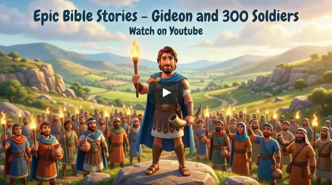 Watch Bible Stories Video of 'Gideon and 300 Soldiers' on YouTube