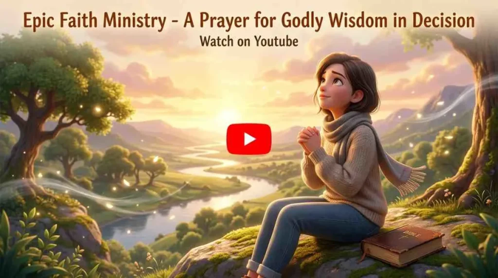 Watch Epic Faith Ministry Video of 'A Prayer for Godly Wisdom in Decision-Making' on YouTube