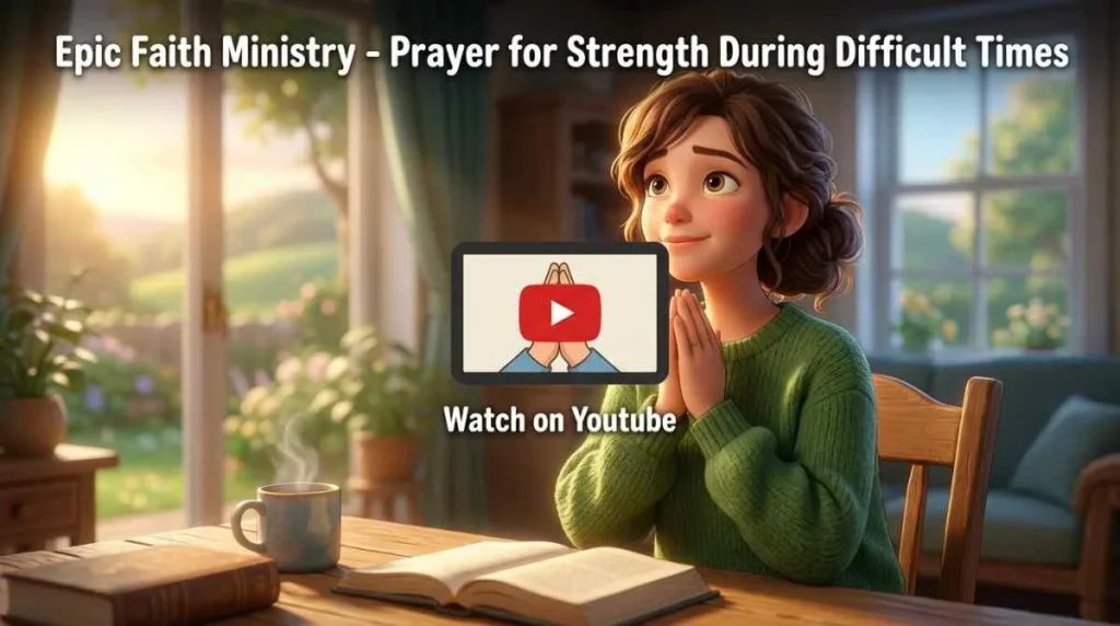 Watch Epic Faith Ministry Video of 'Prayer for Strength During Difficult Times' on YouTube