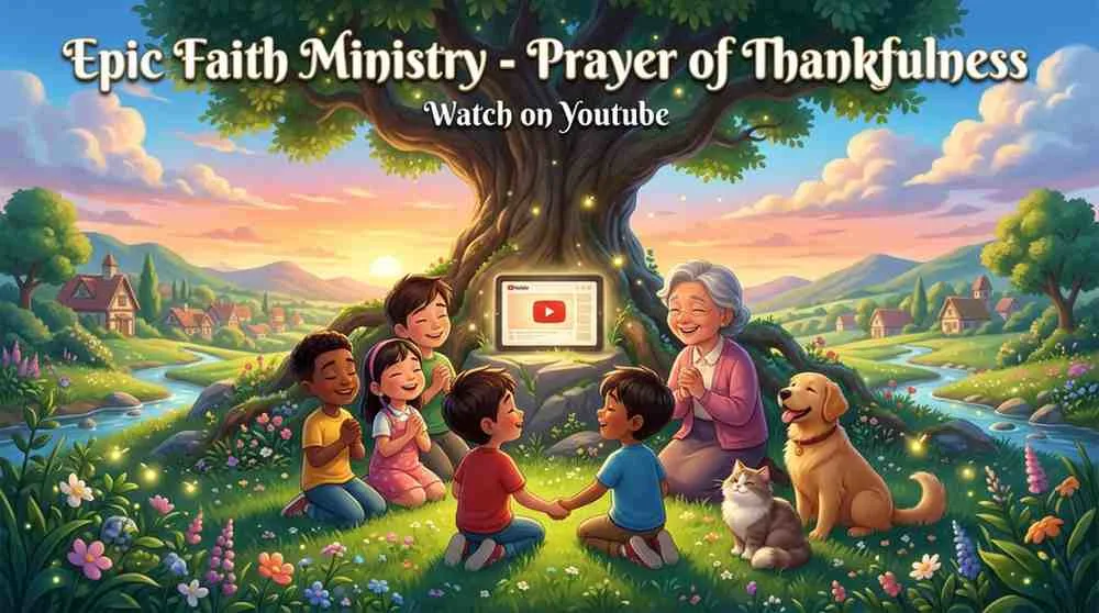 Watch Epic Faith Ministry Video of 'Prayer of Thankfulness' on YouTube