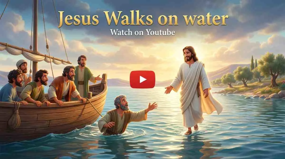 Watch Bible Stories Video of 'Jesus Walks on water' on YouTube