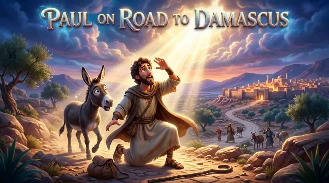 'Paul on the Road to Damascus' quiz! Discover how a bright light from heaven completely transformed Saul's life