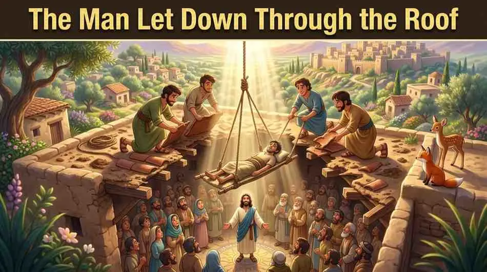 'The Man Let Down Through the Roof' quiz! Discover how great friendship and bold faith led to an amazing miracle.