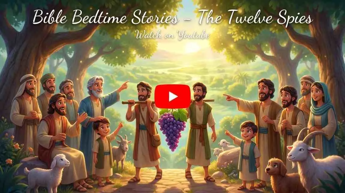 Watch Bible Bedtime Video of 'The Twelve Spies' on YouTube
